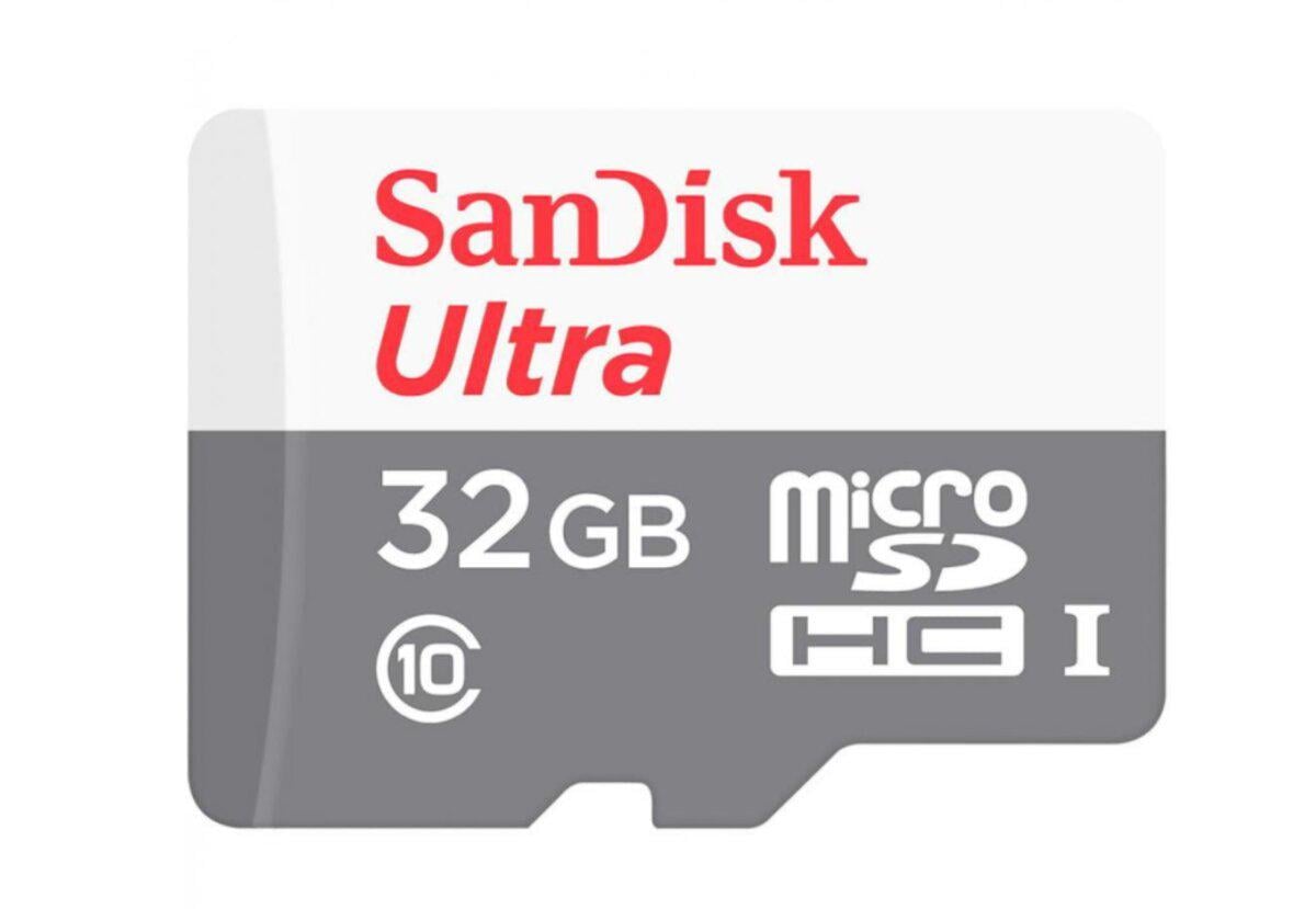 Карта памяти microSDXC SanDisk Ultra 32 Gb class 10 A1 100 Mb/s adapterSD (SDSQUNR-032G-GN3MA)