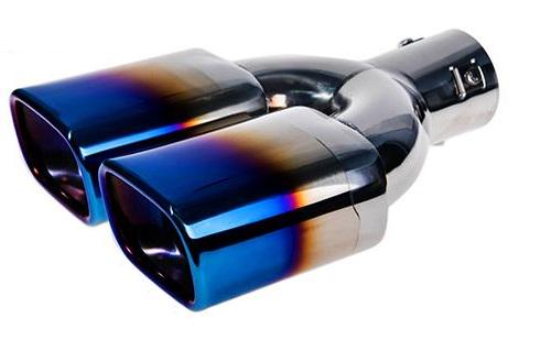 Насадка на глушитель НГ-0352-BL внутренний 64х280 мм внешний 107х70 мм