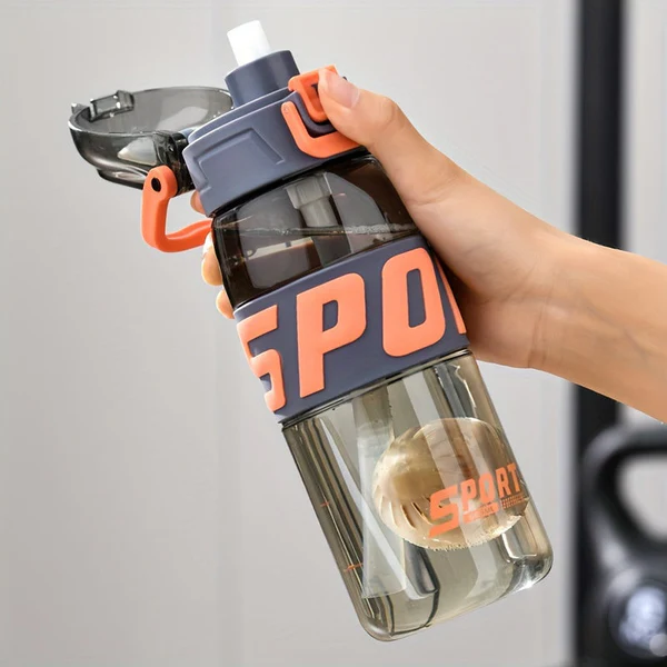 Бутылка-поилка для воды OSPORT 665 мл Серый (MS 4622) - фото 2