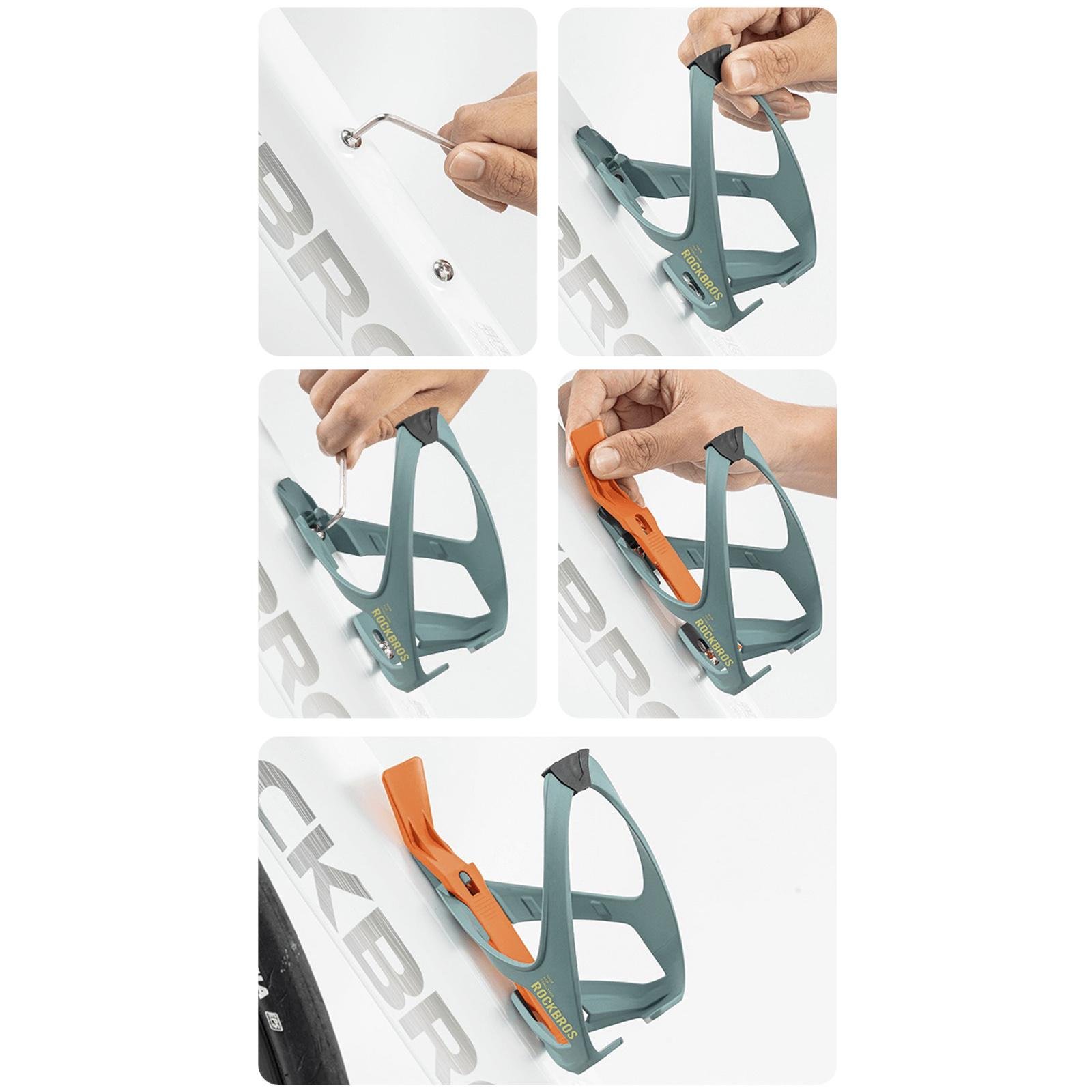 Крепление для фляги с бортовой лопаткой для велосипеда ROCKBROS LL301 Черный (RB-LL301-6067) - фото 5