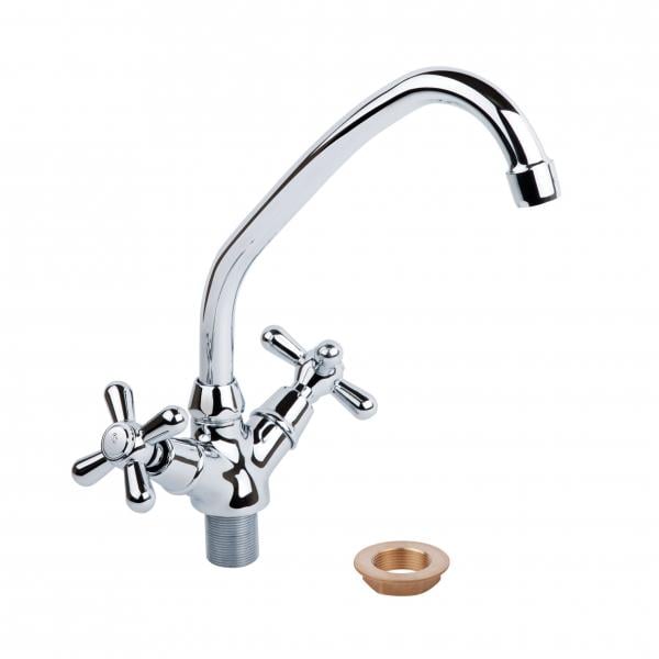 Смеситель для кухни Q-tap Dominox 271 механика на гайке (95673)