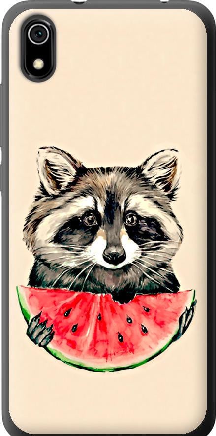 Чохол на Xiaomi Redmi 7A Єнотик з кавуном (4605u-1716-42517)