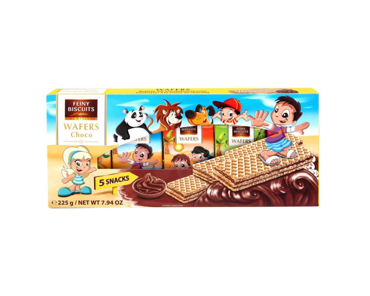 Вафлі дитячі Feiny Biscuits Wafers Choco з шоколадом 225 г (22358373)