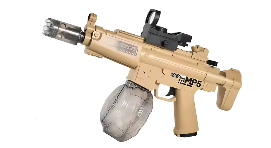 Детский водный автомат MP5 электрический на аккумуляторе с подсветкой Коричневый (2573330305)