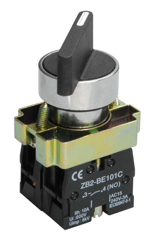 Перемикач I-O УЕК LAY5-BJ25 1NO+1NC 22 мм 2 положення Чорний (BSW70-BJ-2-K02) Перемикач I-O УЕК LAY5-BJ25 1NO+1NC 22 мм 2 положення Чорний (BSW70-BJ-2-K02)