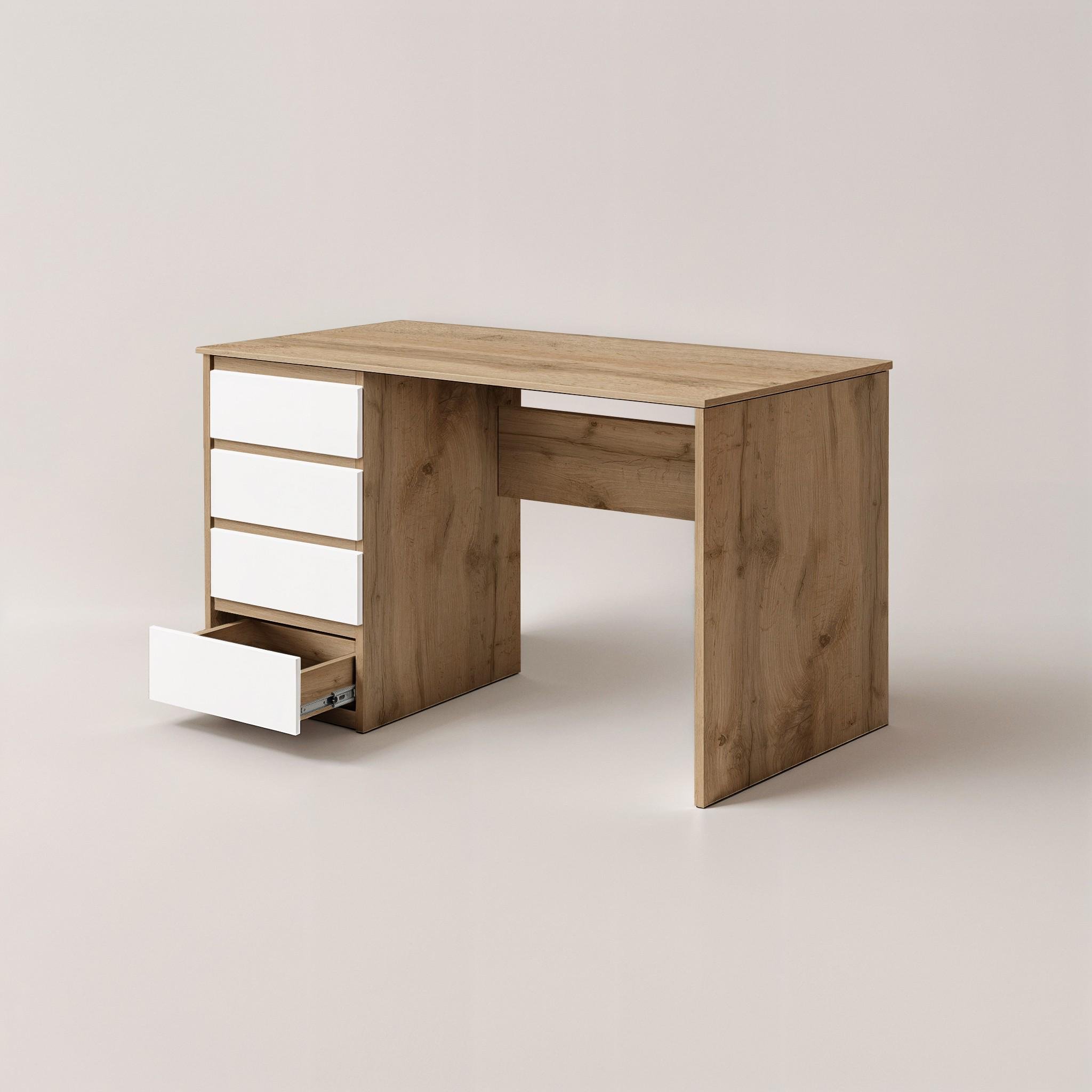 Стіл письмовий лівий Арес 1104x514x760 мм Дуб Аппалачі/Білий - фото 4 Стіл письмовий лівий Арес 1104x514x760 мм Дуб Аппалачі/Білий - фото 4