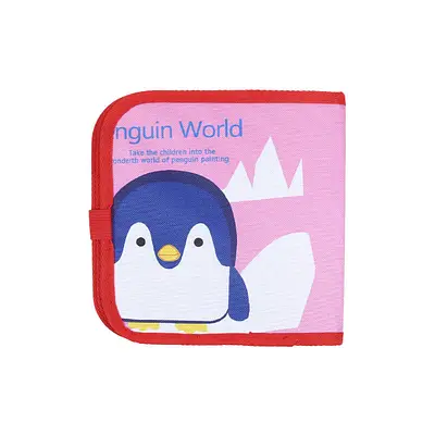 Альбом многоразовый для рисования с фломастерами Penguin World Пингвин для детей от 3-х лет 20,5х20,5 см (opt-104841)