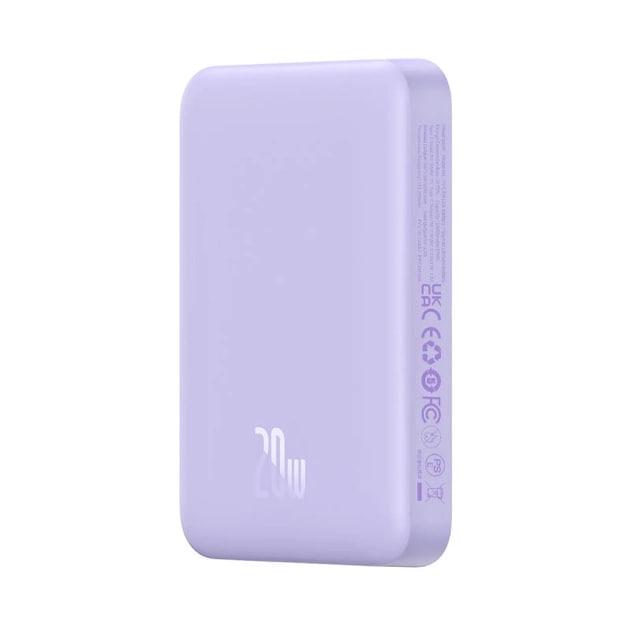 Повербанк Baseus Magnetic Mini Air 10000 mAh 20 W 2в1 QC3.0+PD3.0 с беспроводной зарядкой Qi 15 W Purple (P10059001513-00) - фото 4