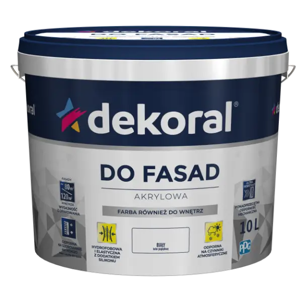 Краска фасадная акриловая Dekoral Do Fasad 10 л Краска фасадная акриловая Dekoral Do Fasad 10 л