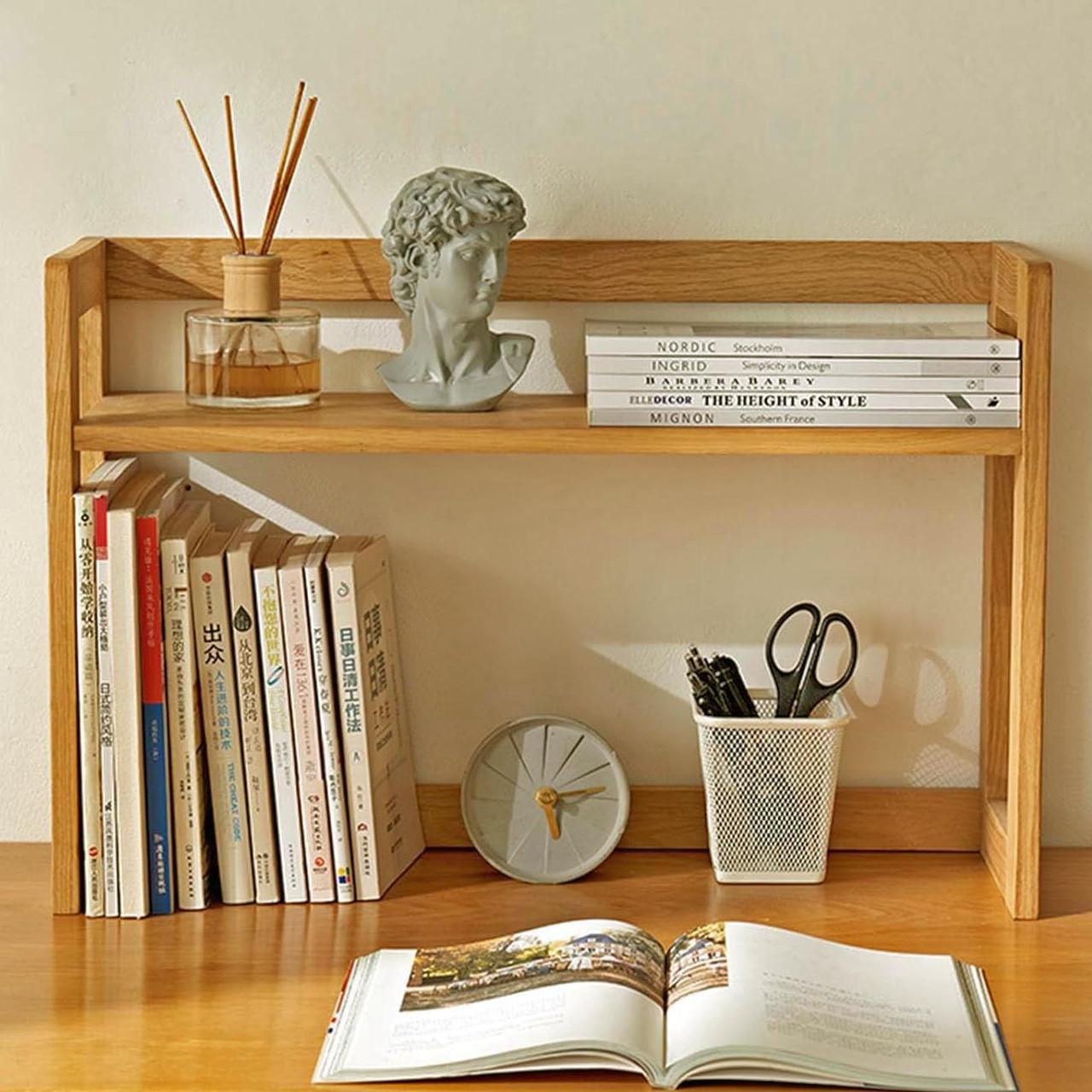 Полка книжная настольная из дерева Карамбо Карри (КПА-019103)