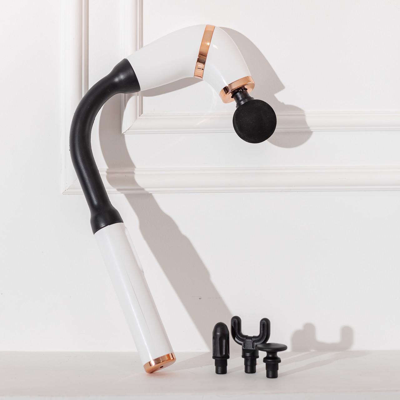 Массажер перкуссионный ручной аккумуляторный 17 Вт зарядка от USB до 3200 об/мин Белый (7214) - фото 9 Массажер перкуссионный ручной аккумуляторный 17 Вт зарядка от USB до 3200 об/мин Белый (7214) - фото 9