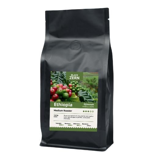 Кава в зернах BlackZern Арабіка Ефіопія Джимма 1 кг Кава в зернах BlackZern Арабіка Ефіопія Джимма 1 кг