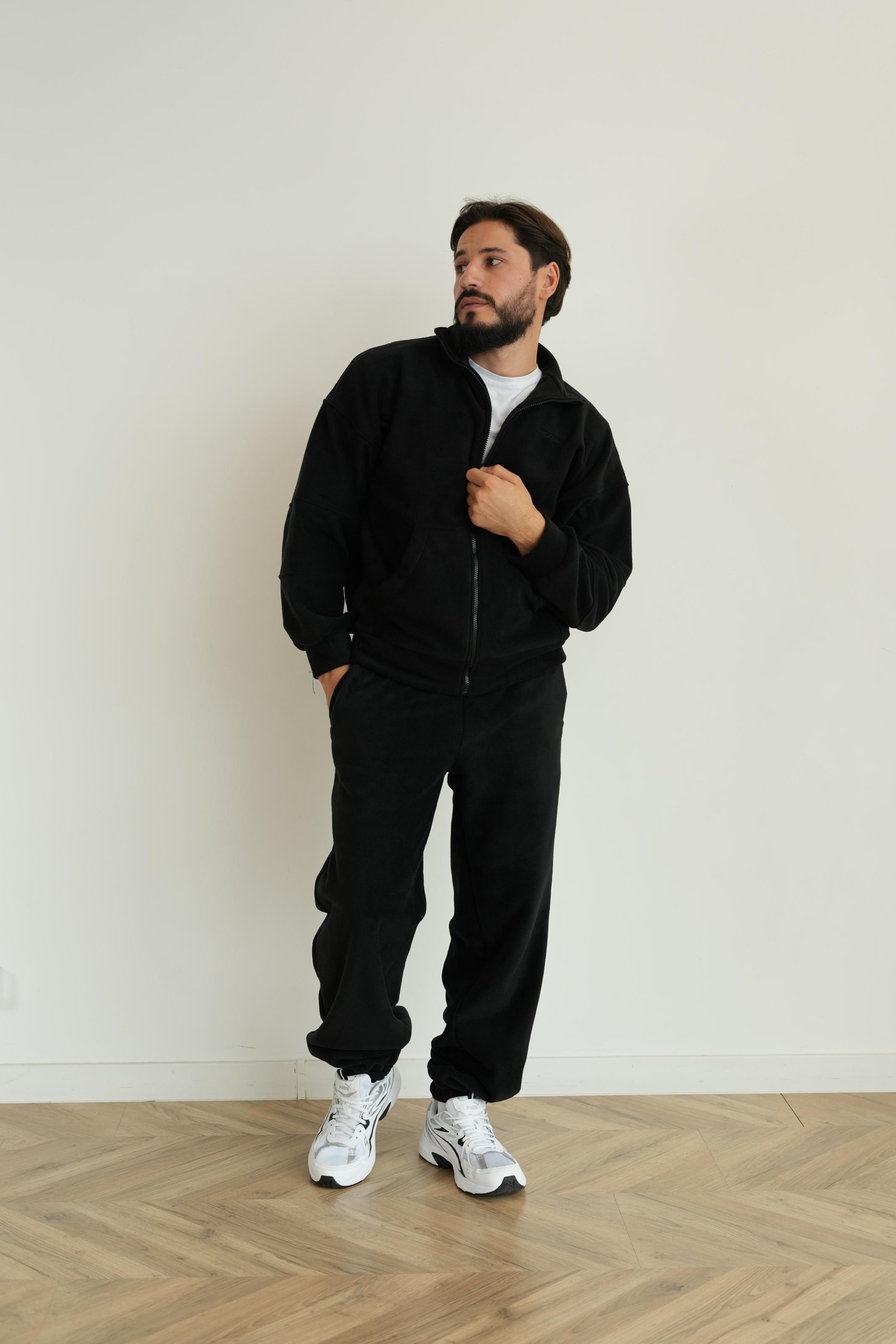 Костюм мужской флисовый CASUAL L/XL Черный (10301LXLm) - фото 3