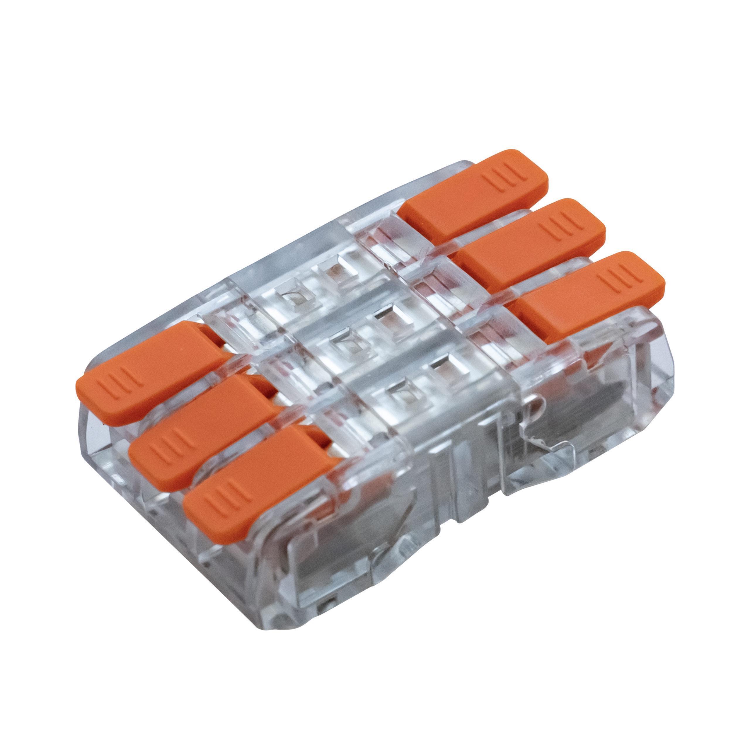 Клеммник трехполюсный HOROZ ELECTRIC Slim TERMINAL-3 (106-006-0003-010)