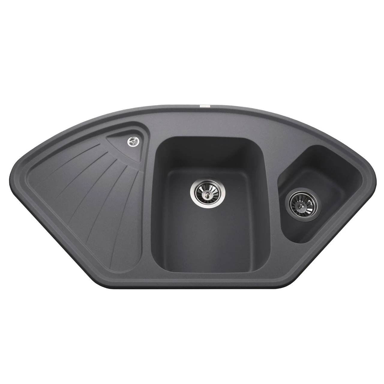 Мойка гранитная Globus Lux AVERNO А0003 1060x575 мм Серый металлик (04000034) - фото 1