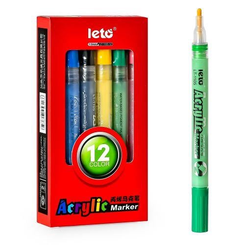 Маркеры акриловые 12 цв. (WW00866)