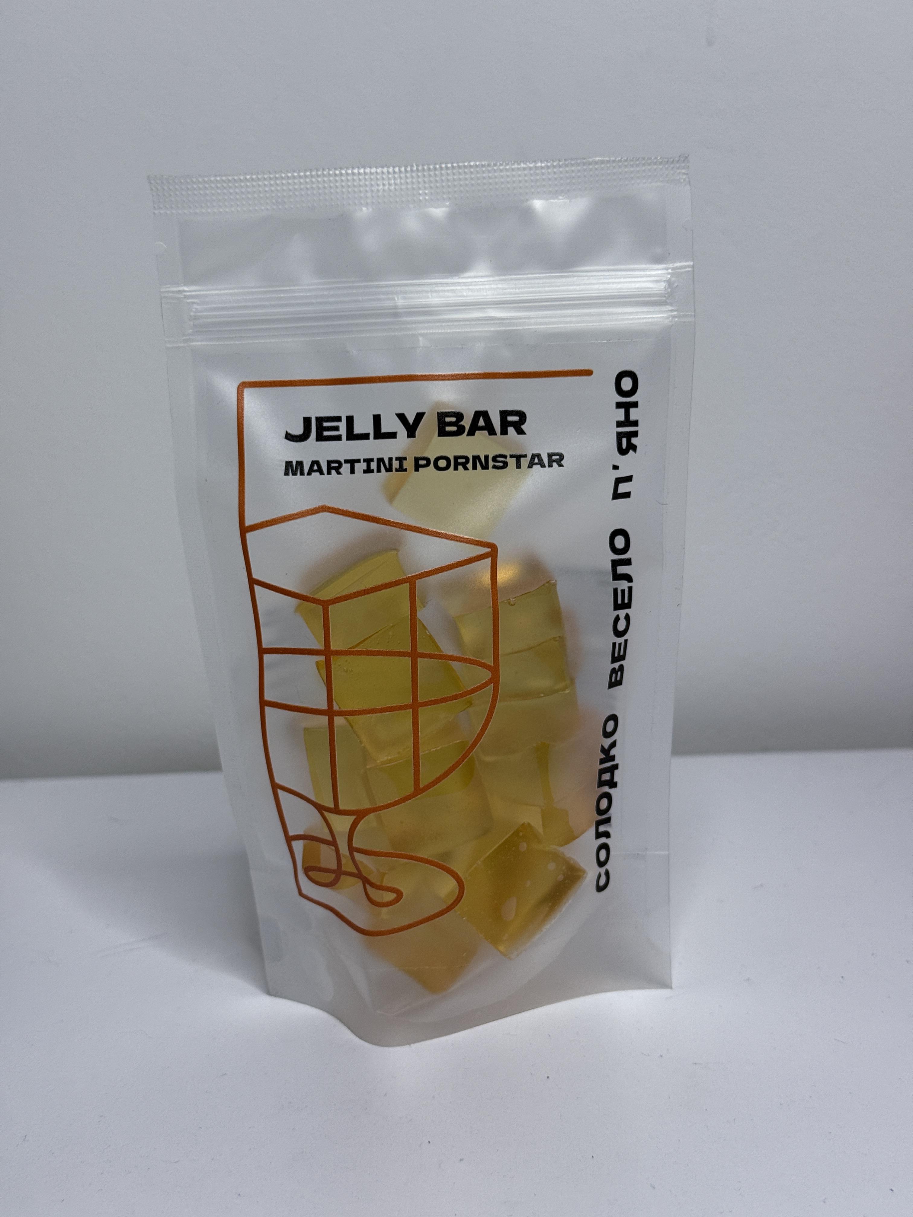 Конфеты желейные алкогольные Martini Pornstar Jelly Bar со вкусом коктейля Мартини 100 г (1430)