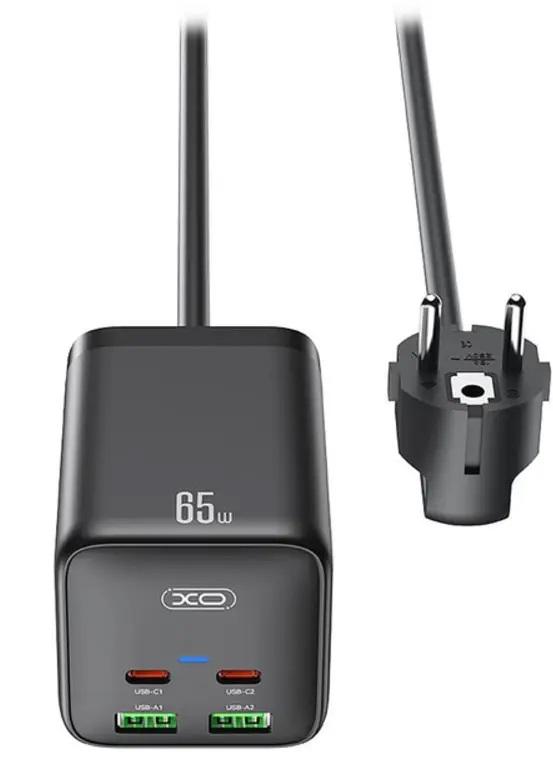 Удлинитель сетевой XO WL24 2 розетки 2-USB 2 Type-C 150 см Black (b9835089) - фото 2 Удлинитель сетевой XO WL24 2 розетки 2-USB 2 Type-C 150 см Black (b9835089) - фото 2