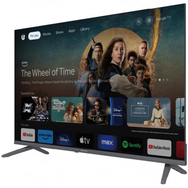 Телевизор AIWA 43GO70804UHD 43" UHD DLED Google TV 2x10 Вт Dolby Digital HDMI Wi-Fi VESA 200x100 Black (43GO70804UHD) - фото 2 Телевизор AIWA 43GO70804UHD 43" UHD DLED Google TV 2x10 Вт Dolby Digital HDMI Wi-Fi VESA 200x100 Black (43GO70804UHD) - фото 2