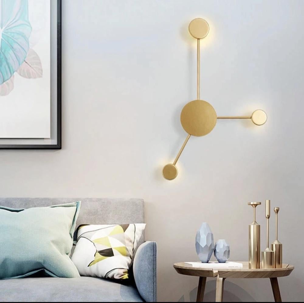 Бра с подвижными плафонами в корпусе Золотой (B 2021/3 GD)