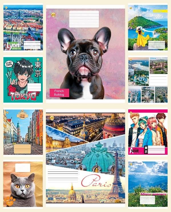 Зошити учнівські у лінійку Тетрада ТЕ42302 24 арк. 20 шт. в уп. (MTT-183958)