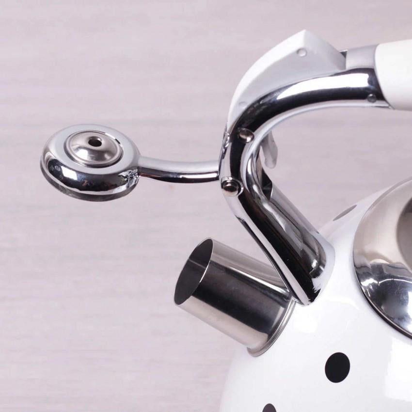 Чайник Kamille КМ-0695AN из нержавеющей стали со свистком 3 л Белый (2002684259) - фото 2 Чайник Kamille КМ-0695AN из нержавеющей стали со свистком 3 л Белый (2002684259) - фото 2