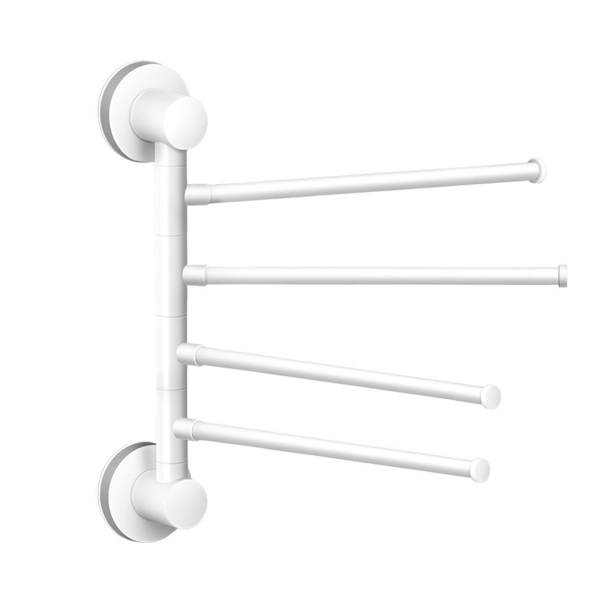 Держатель для полотенец MVM BP-28 white/gray поворотный четверной Белый (211812)