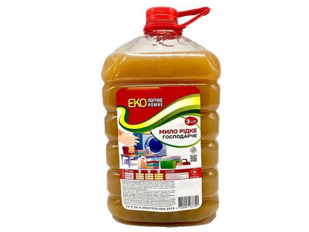 Мыло хозяйственное жидкое ЭКОлогичное ЭКОномное 3 л (1100811) Мыло хозяйственное жидкое ЭКОлогичное ЭКОномное 3 л (1100811)