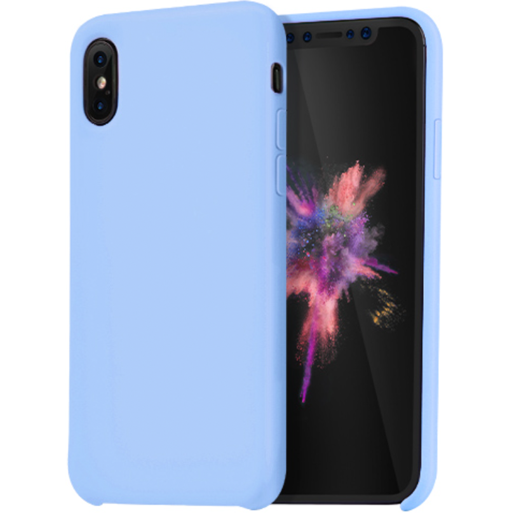 Силиконовый чехол накладка Hoco Pure Series Case for iPhone X, Light Purple