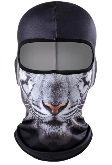 Балаклава Зверомаска 3D Тигр с флисом тепла тигр 5 Белый (623528334)