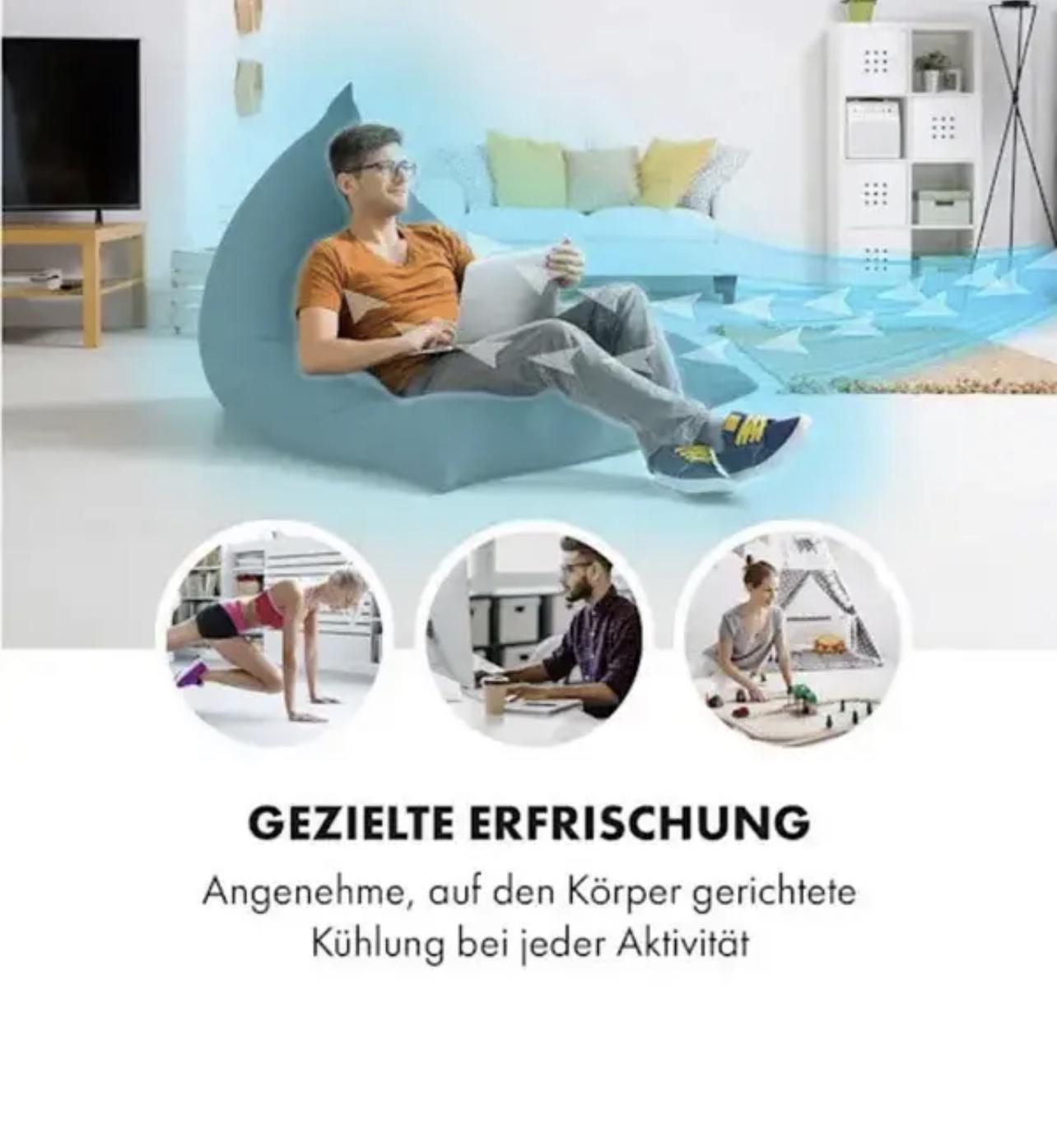 Охолоджувач-вентилятор Klarstein IceWind Plus 4в1 пульт дистанційного керування 330 м3/год - фото 8 Охолоджувач-вентилятор Klarstein IceWind Plus 4в1 пульт дистанційного керування 330 м3/год - фото 8