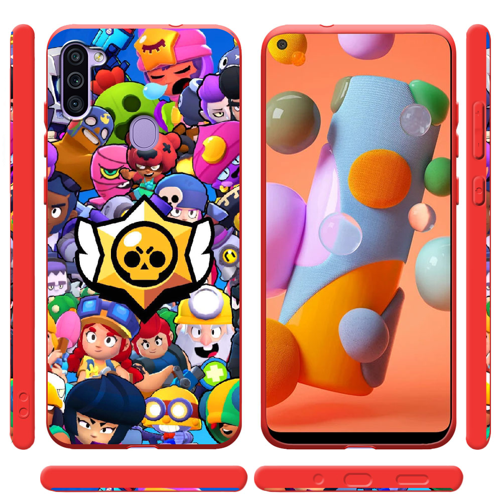 Чехол Boxface Samsung A115 Galaxy A11 Brawl Stars Красный силикон (39628-up2389-40327) - фото 2