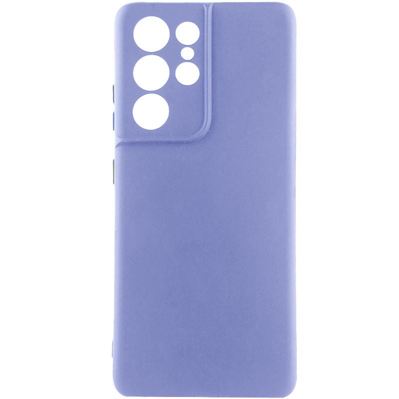 Противоударный Чехол Silicone Cover Lakshmi Full Camera (A) для Samsung Galaxy S21 Ultra Сиреневый / Dasheen