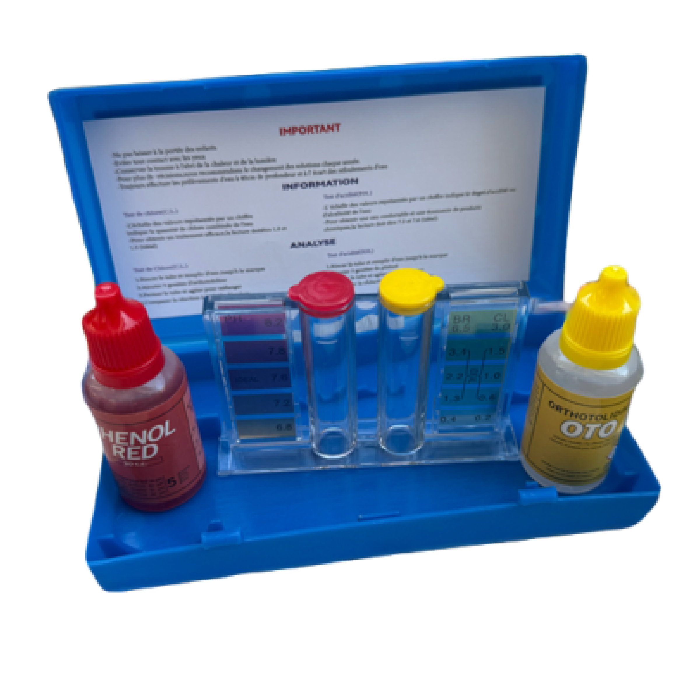 Тестер води вимірювання хлору та кислотності води в басейні Aquatick Test Kit Cl/pH (27282727)