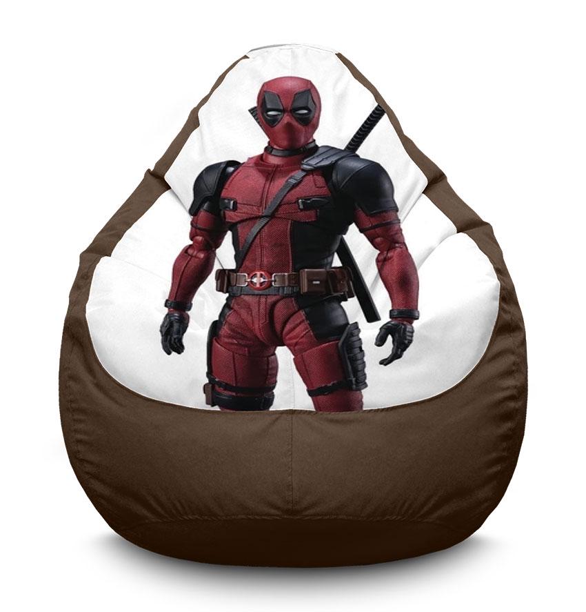 Кресло-мешок iPuff Deadpool Character Marvel оксфорд XXL 90х125 см Коричневый (113907-1)