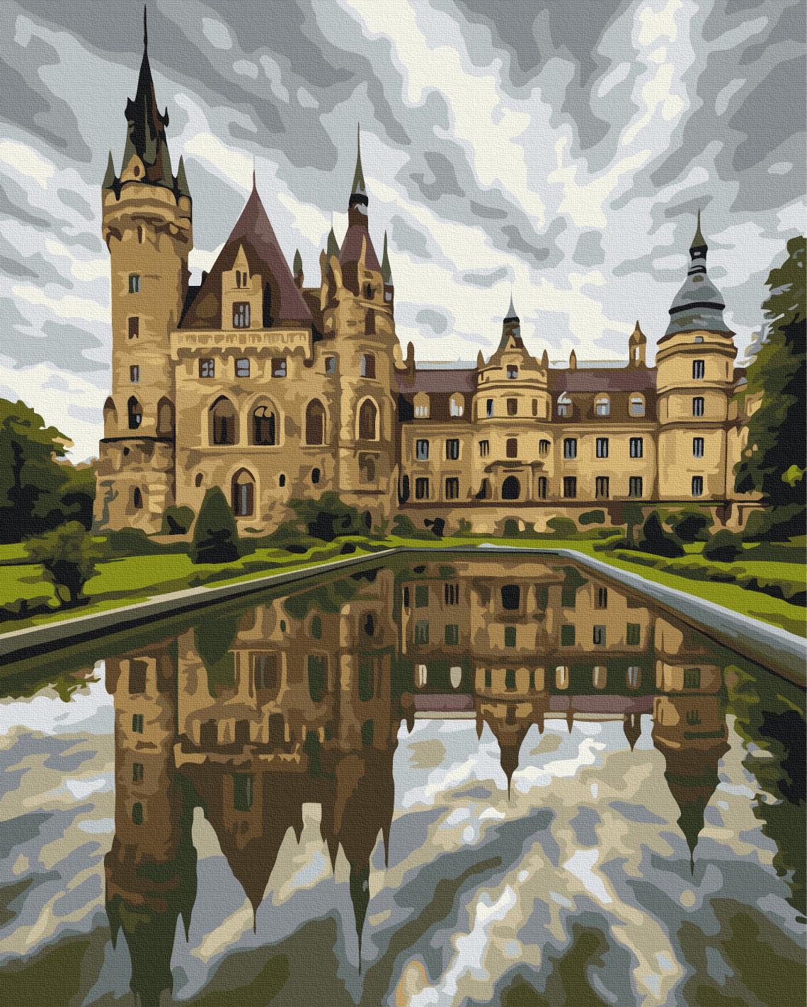 Картина по номерам Brushme Premium Мошненский замок 40x50 см (PBS54542) Картина по номерам Brushme Premium Мошненский замок 40x50 см (PBS54542)