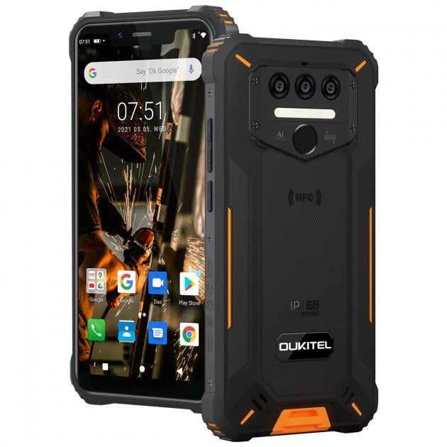 Смартфон Oukitel WP9 6/128Gb Orange - фото 2