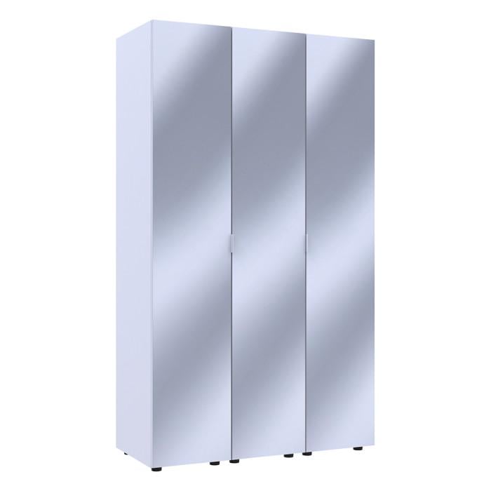 Шкаф-пенал для одежды Doros Гелар-3 3 Зеркала 117х49,5х203,4 см Белый (DRS-011124) - фото 4 Шкаф-пенал для одежды Doros Гелар-3 3 Зеркала 117х49,5х203,4 см Белый (DRS-011124) - фото 4