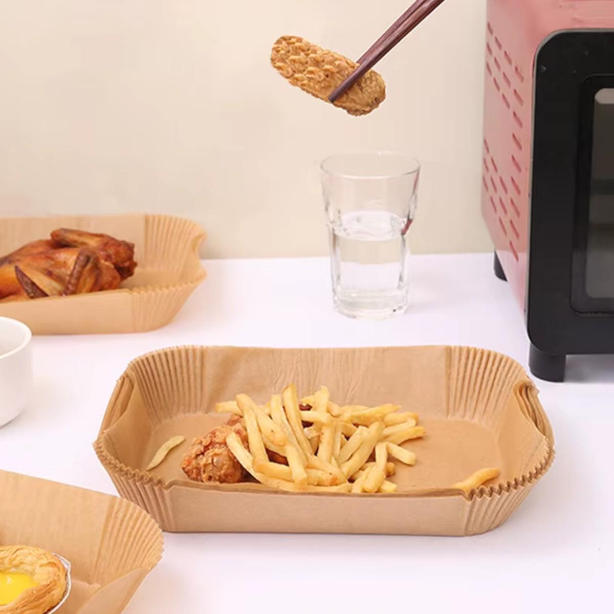 Форма пергаментна для аерогрилю мультипечі Kraft 50 шт. 22х14х4,5 см (R35246) - фото 3