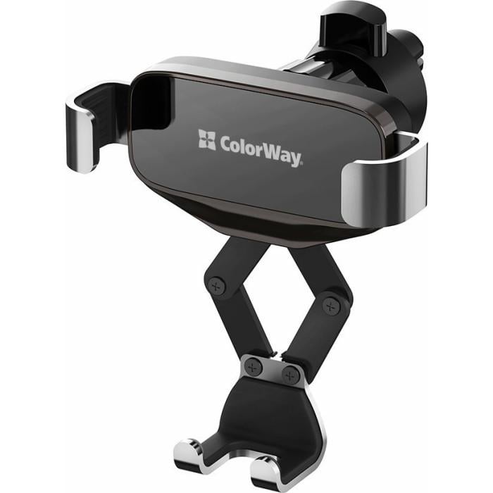 Тримач автомобільний ColorWay Gravity Mechanical Car Mount 4-7" 360° Black (CW-CHG18-BK)