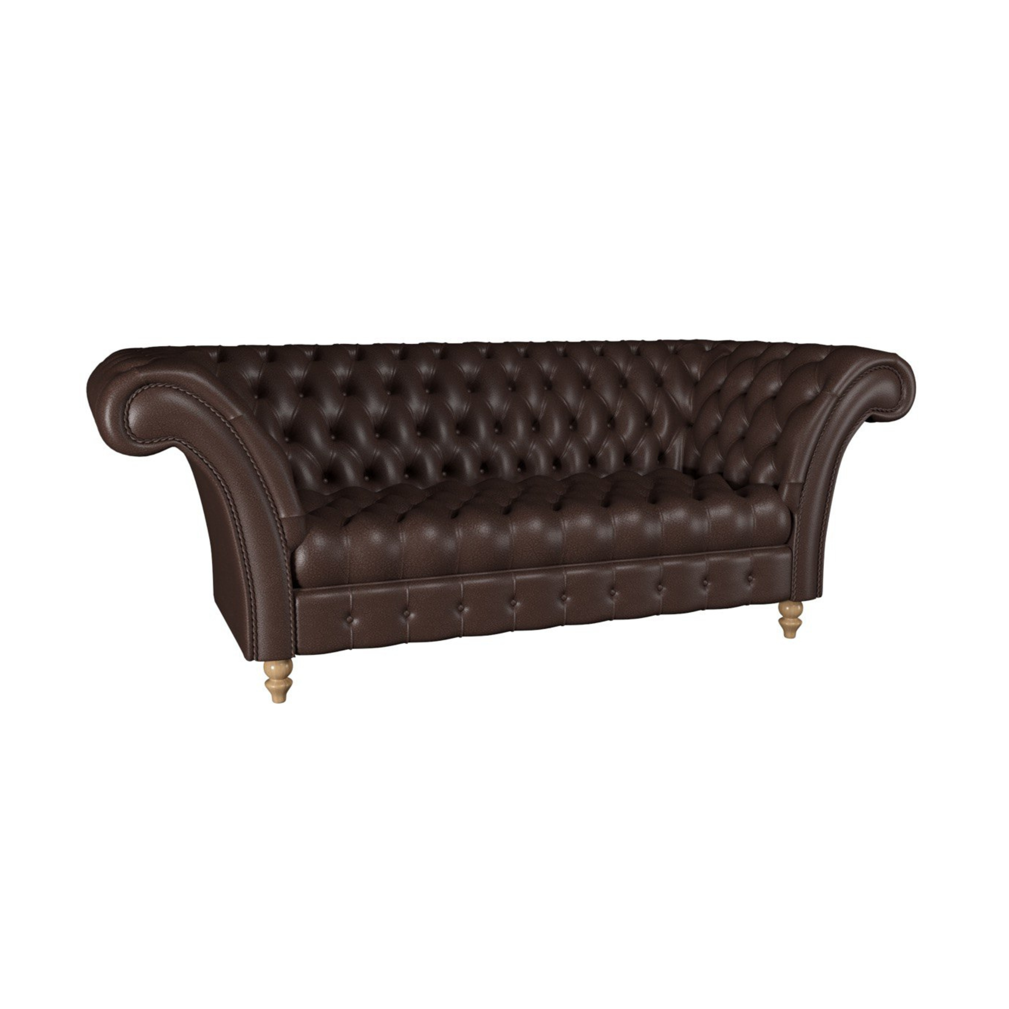 Диван MeBelle CHESTERFIELD 2,2м Темно-коричневый (D_010)