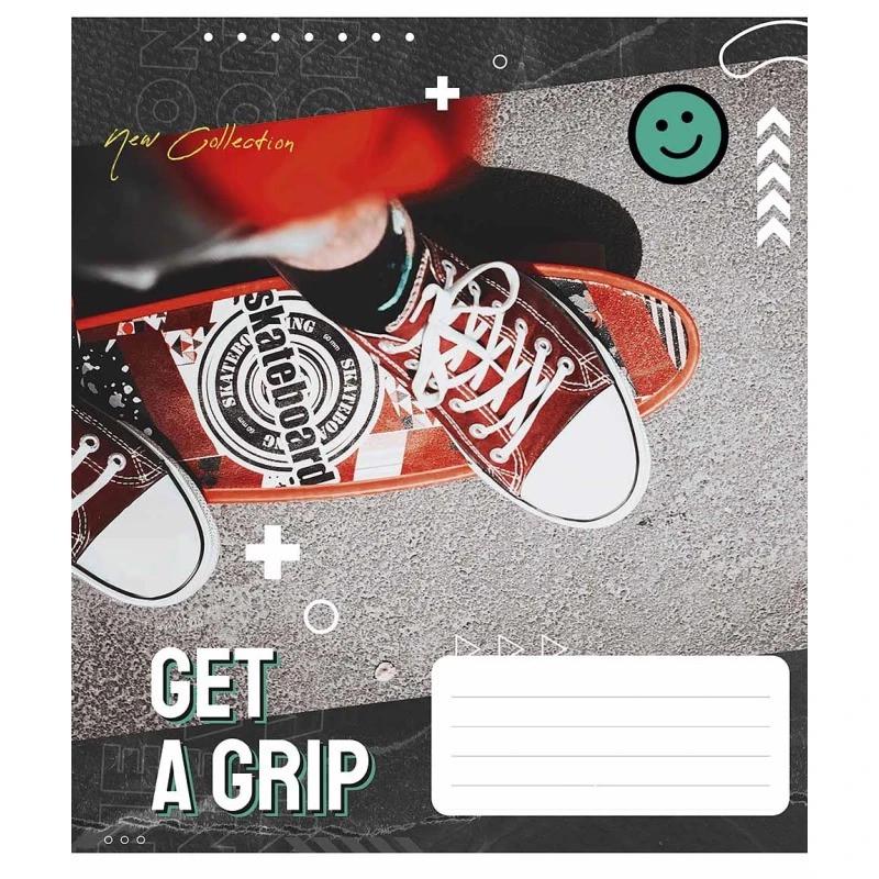Тетрадь общая Школьник Get a grip 048-3304L-2 в линию 48 листов