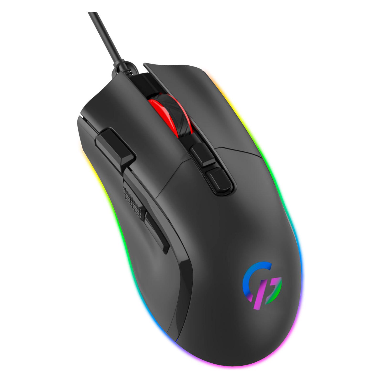 Компьютерная мышка проводная GamePro GM385 с RGB-подсветкой Black (26449080) - фото 3 Компьютерная мышка проводная GamePro GM385 с RGB-подсветкой Black (26449080) - фото 3