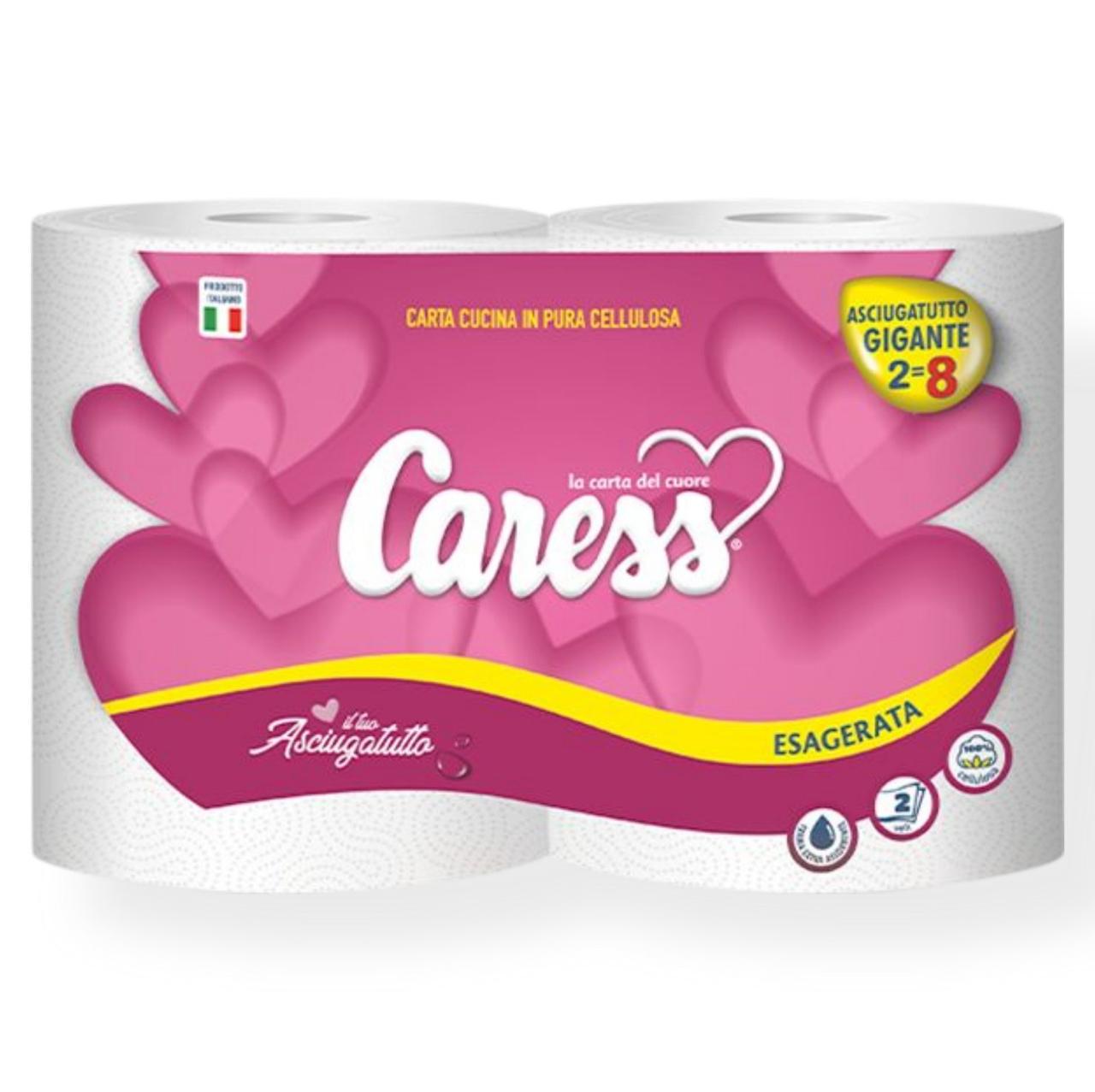 Бумажные полотенца CARESS ESAGERATA 2 слоя 2 рулона