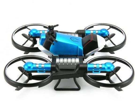 Квадрокоптер-трансформер QY Leap Speed PRO дрон-мотоцикл на радіокеруванні 2в1 (V3568)