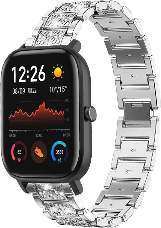 Браслет металлический Glam для Amazfit GTS Silver (32805-59)