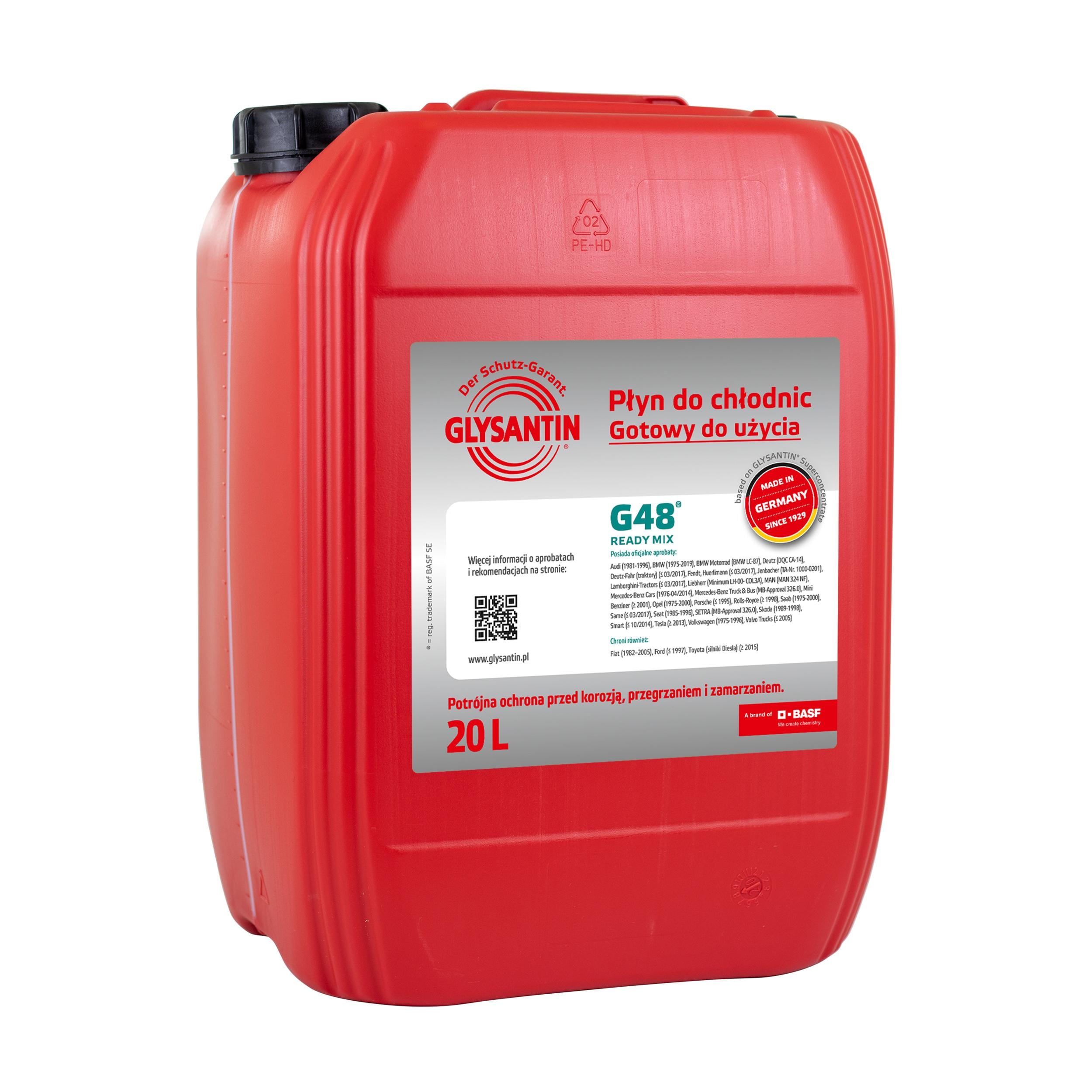 Антифриз готовий GLYSANTIN G48 READY MIX для системи охолодження 20 л (24524421)