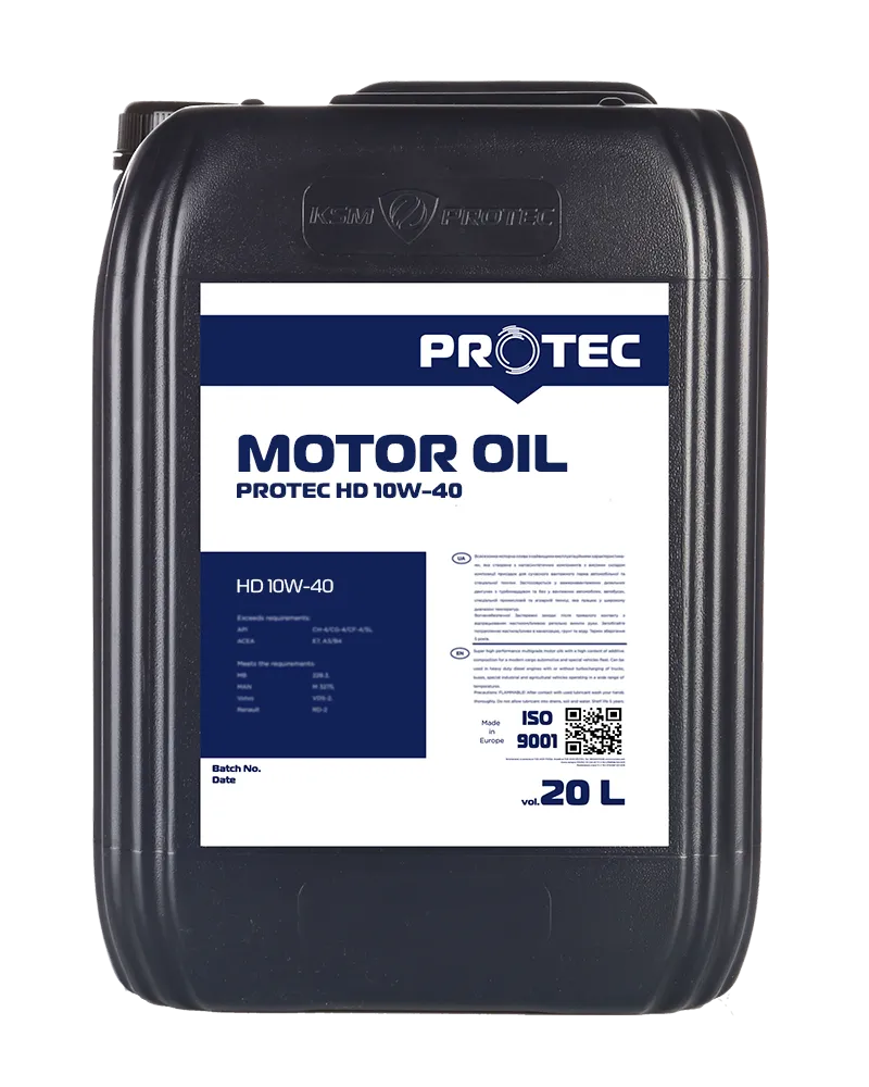 Масло моторное Protec HD 10W-40 20 л