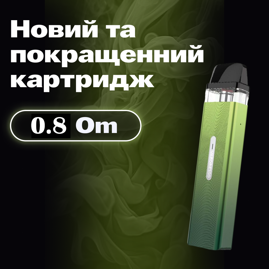 POD-система Vaporesso XROS MINI Pod Kit багаторазова 1000 mAh 2 мл Vitality (3324b549) - фото 3