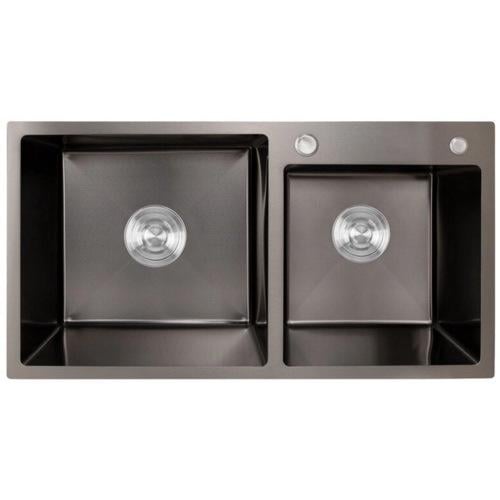 Мийка кухонна Lidz нержавіюча сталь LDH7843BPVD4558647532 780x430 мм прямокутна 1 мм (239639)